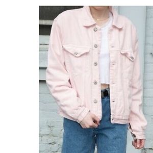 baby pink brandy jeans jacket